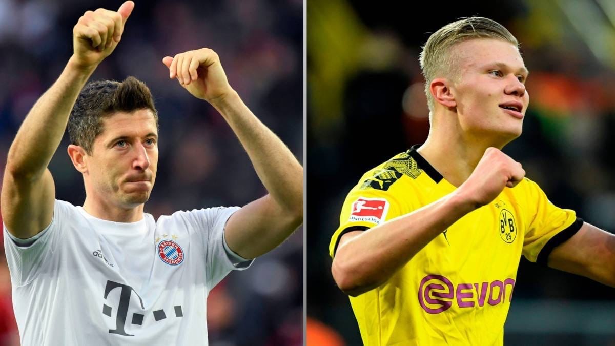 Erling Haaland Vs Lewandowski