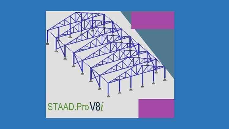 STAAD Pro V8 Industrial Steel Warehouse Design from A to Z udemy coupon