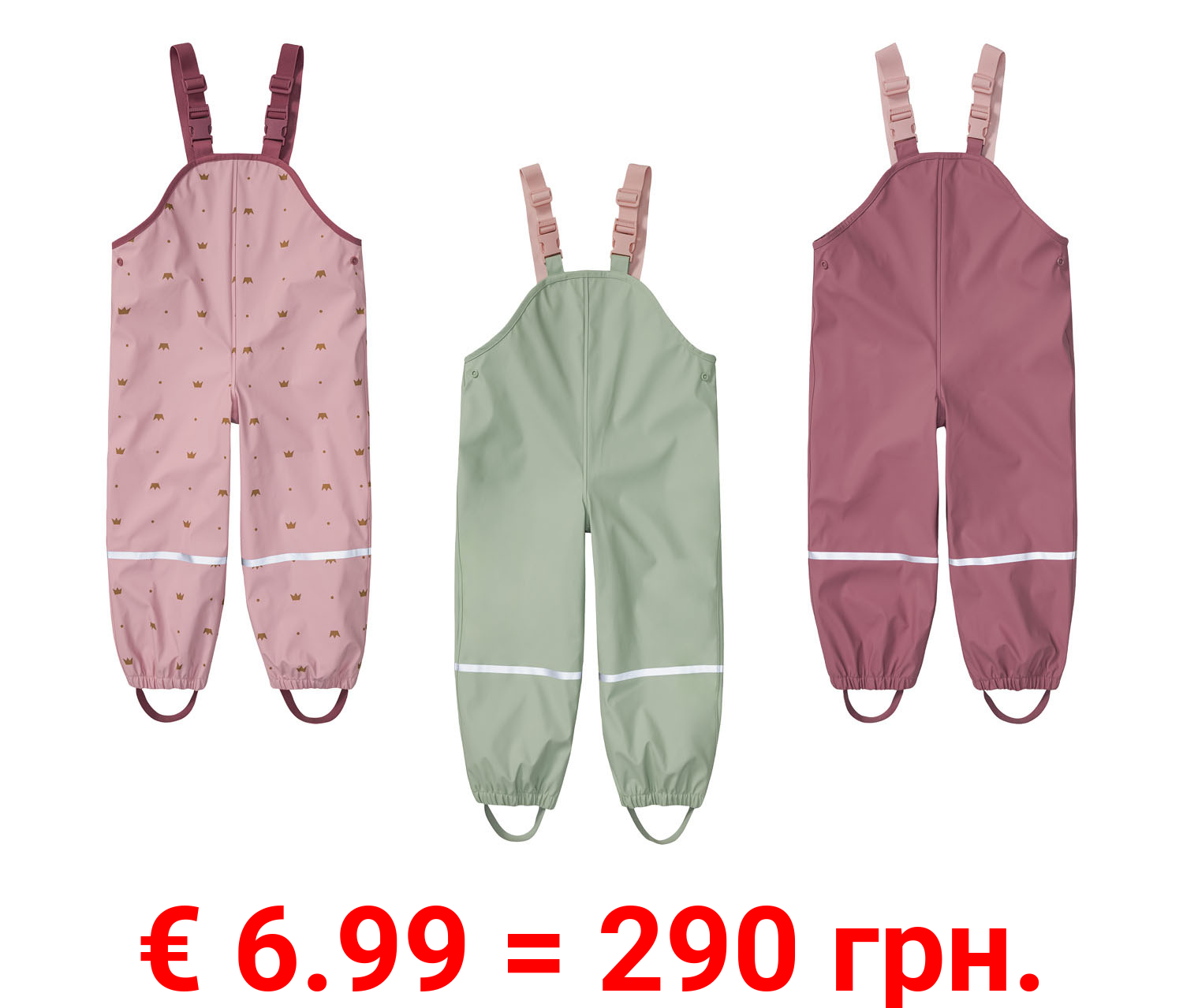 lupilu® Kleinkinder Matsch- und Buddellatzhose, wasser- und winddicht