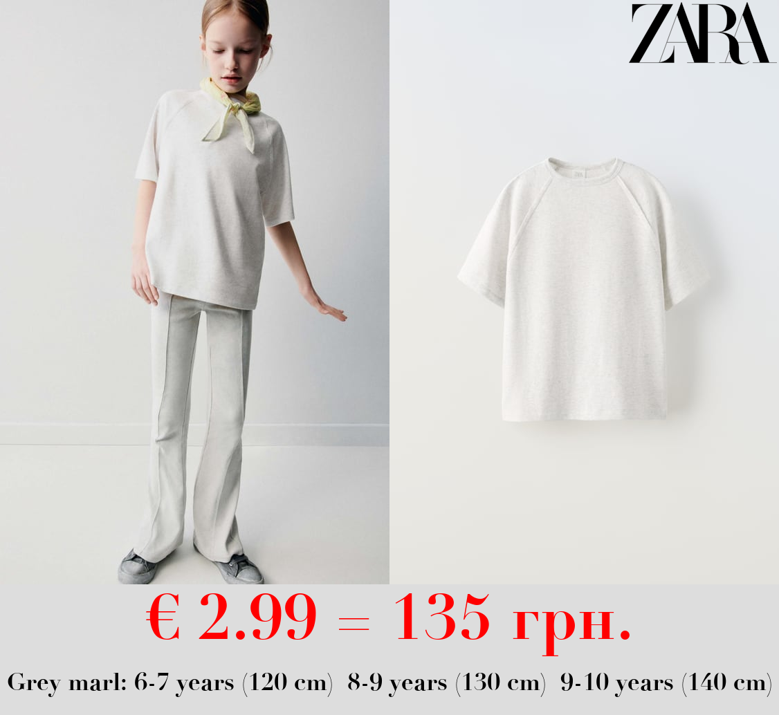 PLAIN RAGLAN SLEEVE T-SHIRT