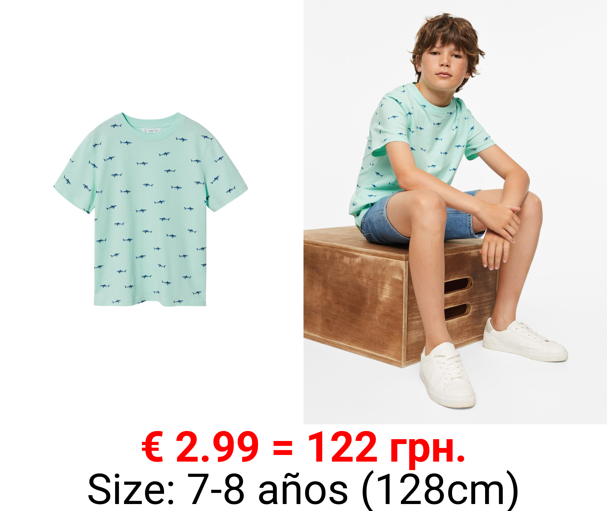 camiseta estampada algodón