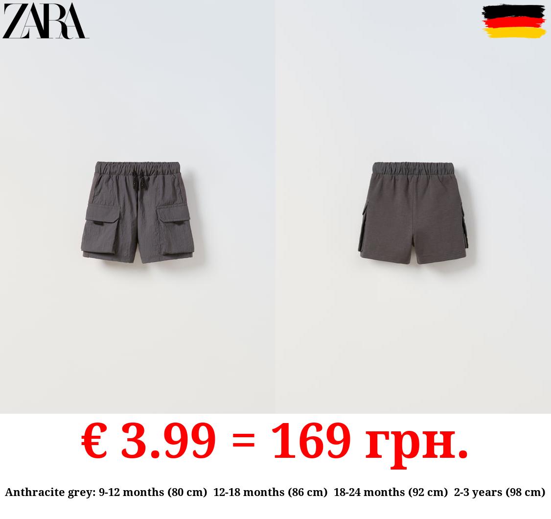 CONTRAST CARGO BERMUDA SHORTS