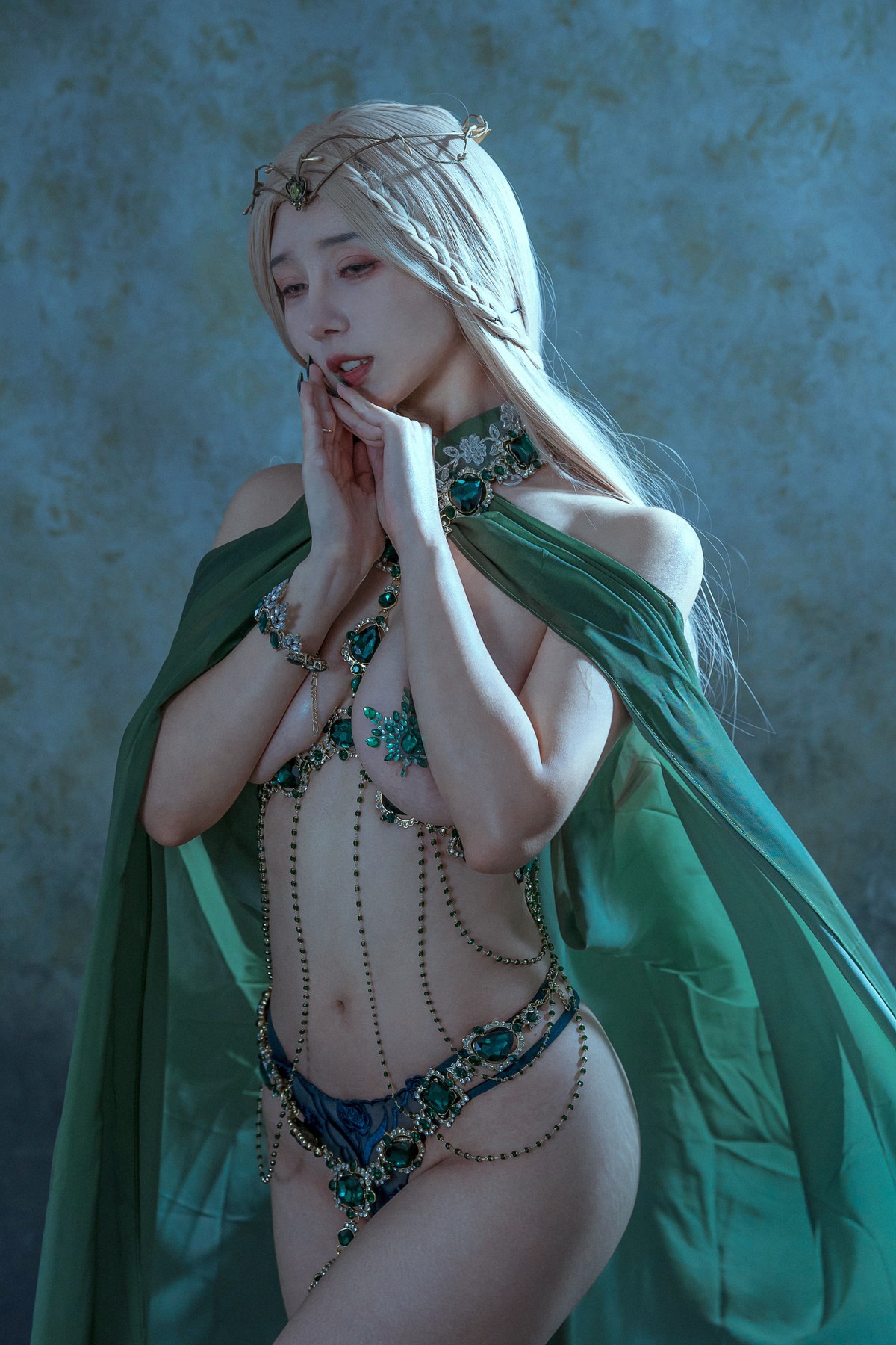 Cosplay 云溪溪 奶桃 Malachite孔雀石 13