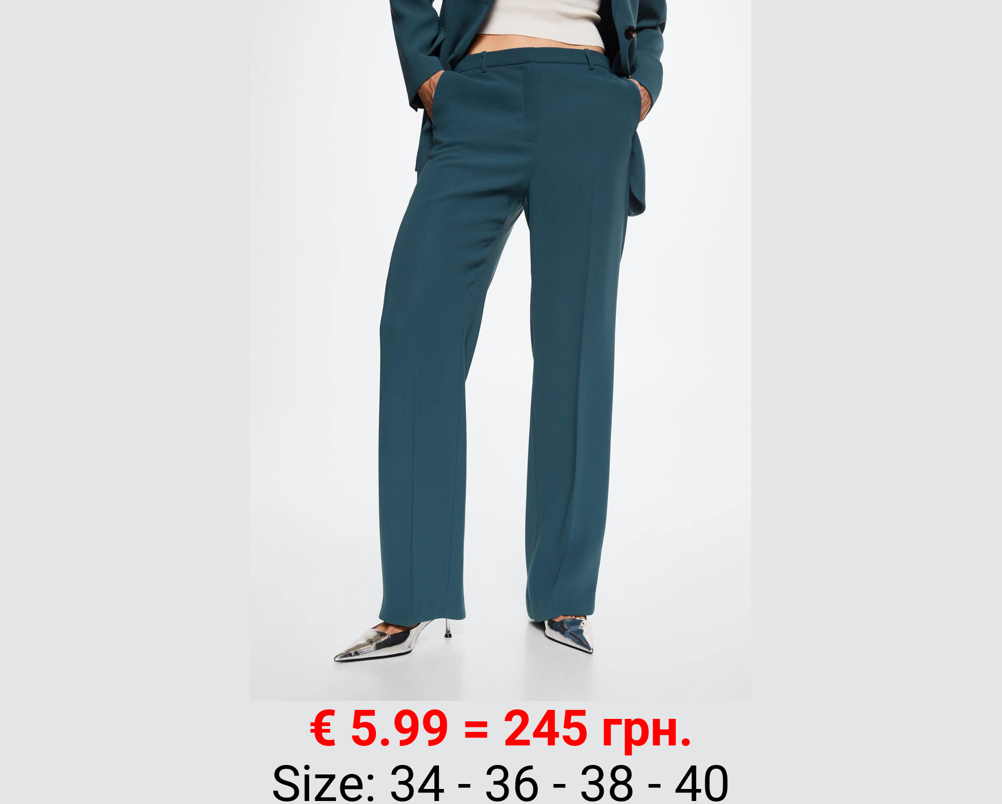 Pantalón recto traje