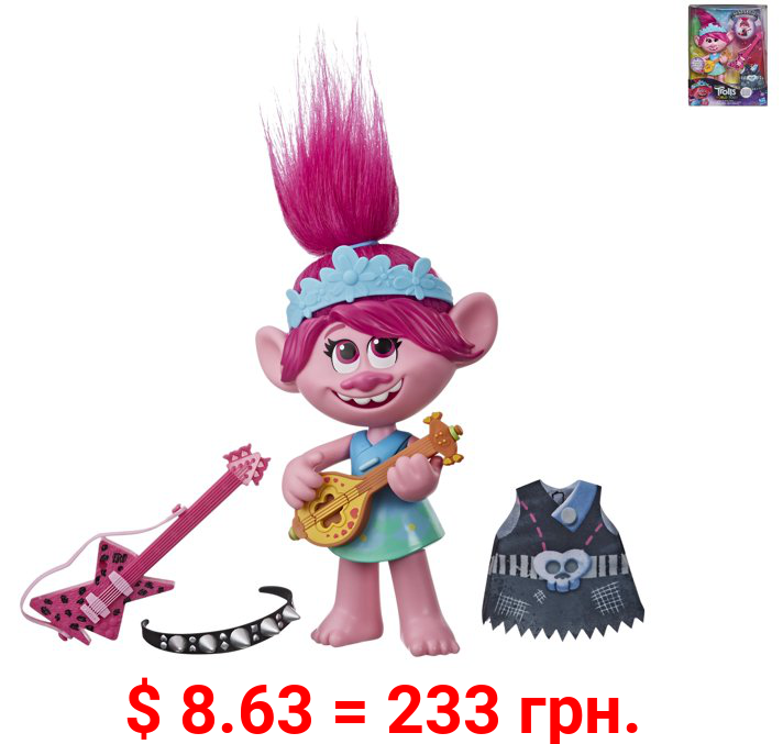 DreamWorks Trolls World Tour Pop-to-Rock Poppy, for Kids Ages 4 and Up