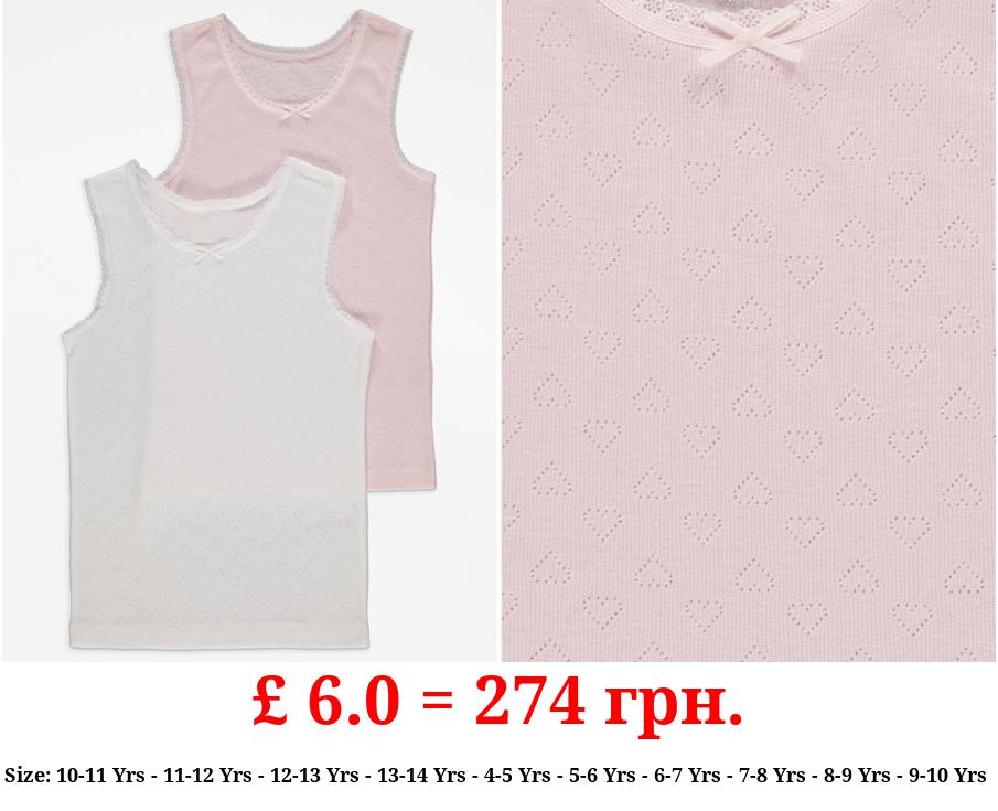 Pointelle Thermal Vests 2 Pack