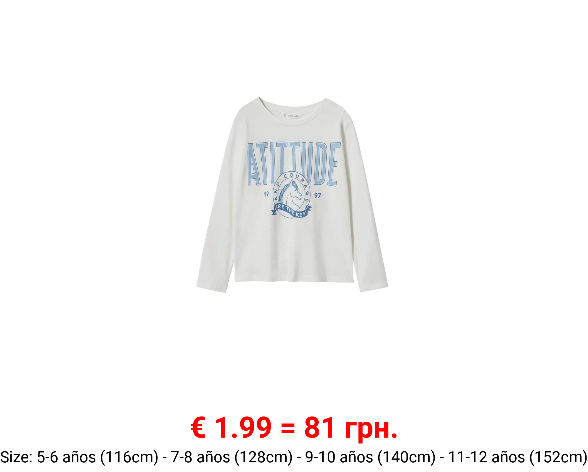 Camiseta manga larga mensaje