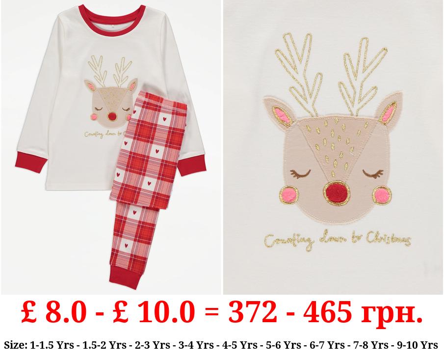 Counting Down To Christmas Reindeer Pyjamas