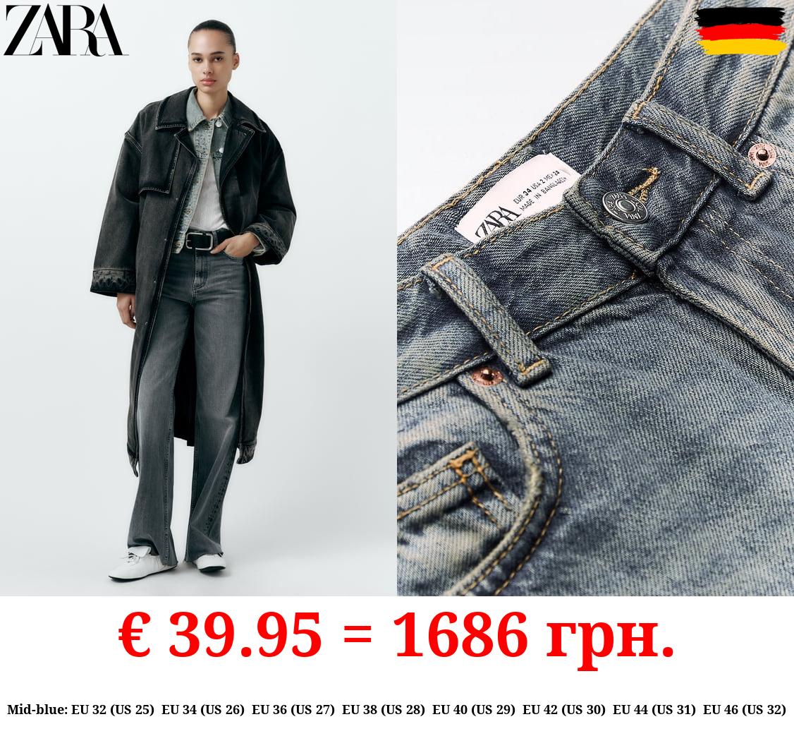 TRF HIGH-RISE WIDE-LEG JEANS