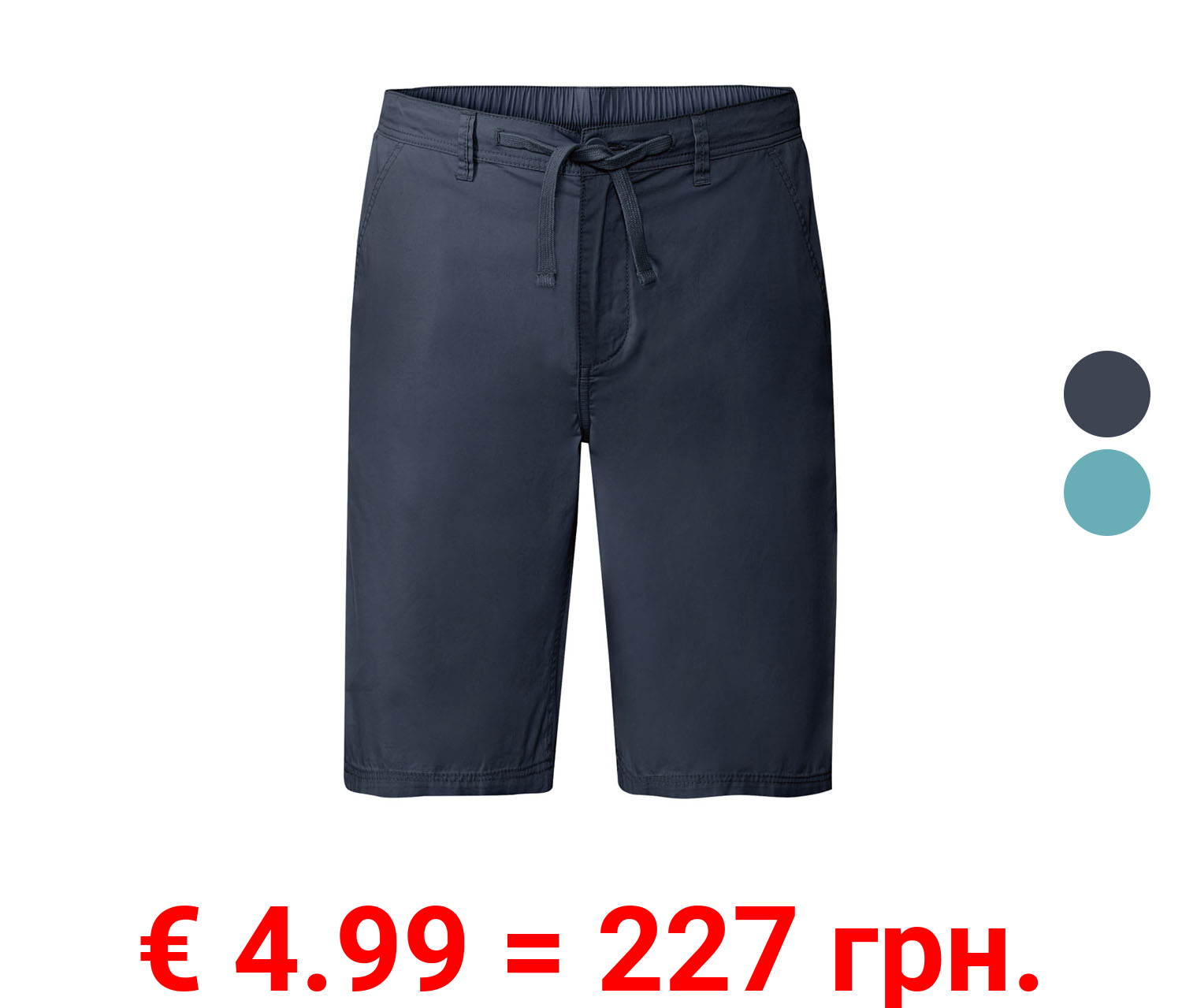LIVERGY® Herren Shorts, mit teilelastischem Gummizugbund