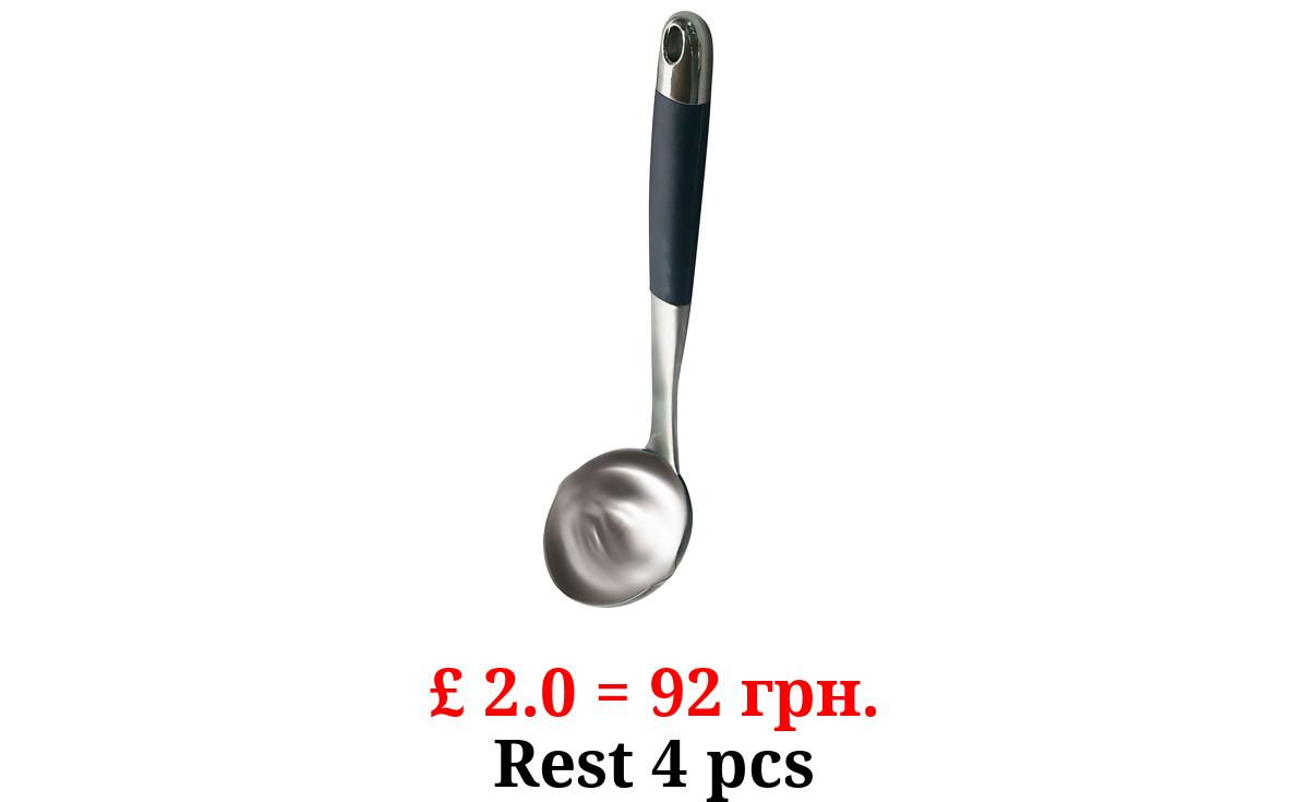 Silver & Black Ladle