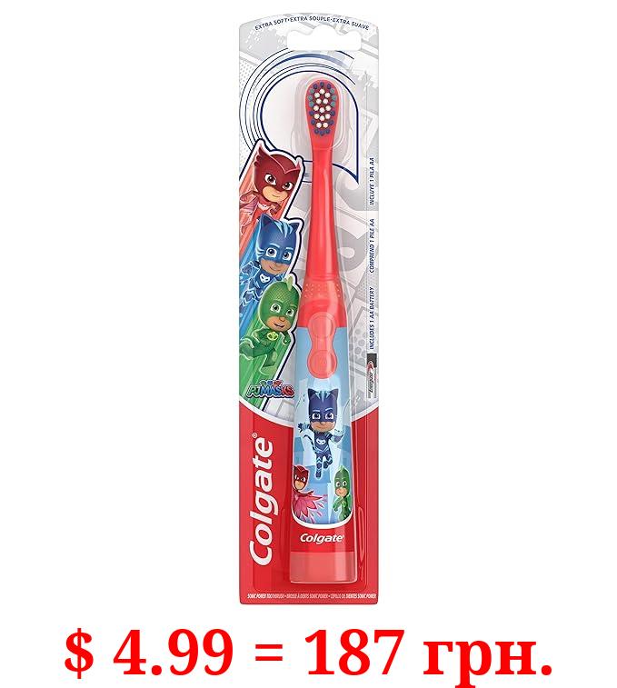 Colgate Kids Battery Powered Toothbrush, PJ Masks, Extra Soft Bristles, 1 Pack