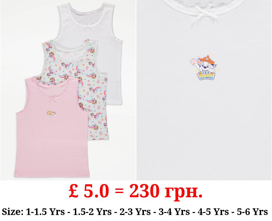 PAW Patrol Rainbow Character Print Vests 3 Pack