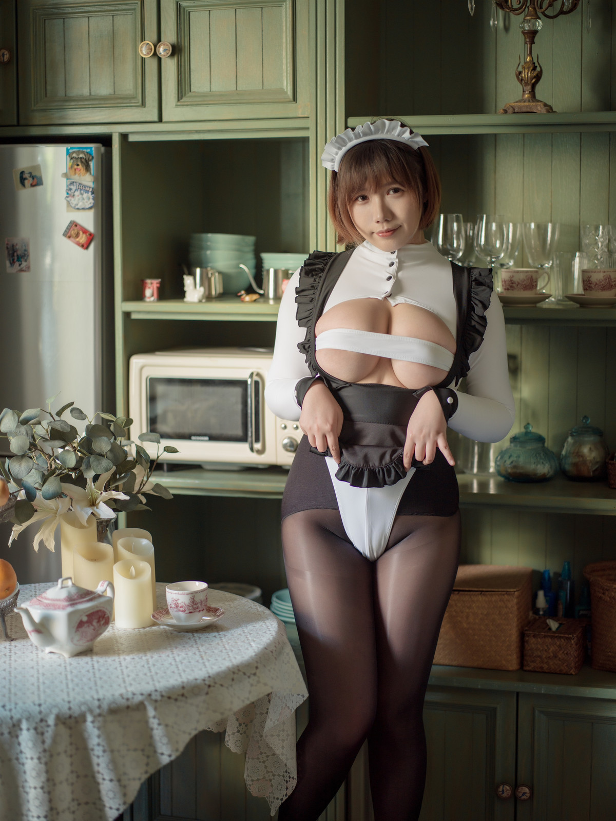 Cosplay 麻花麻花酱 女仆系列 14