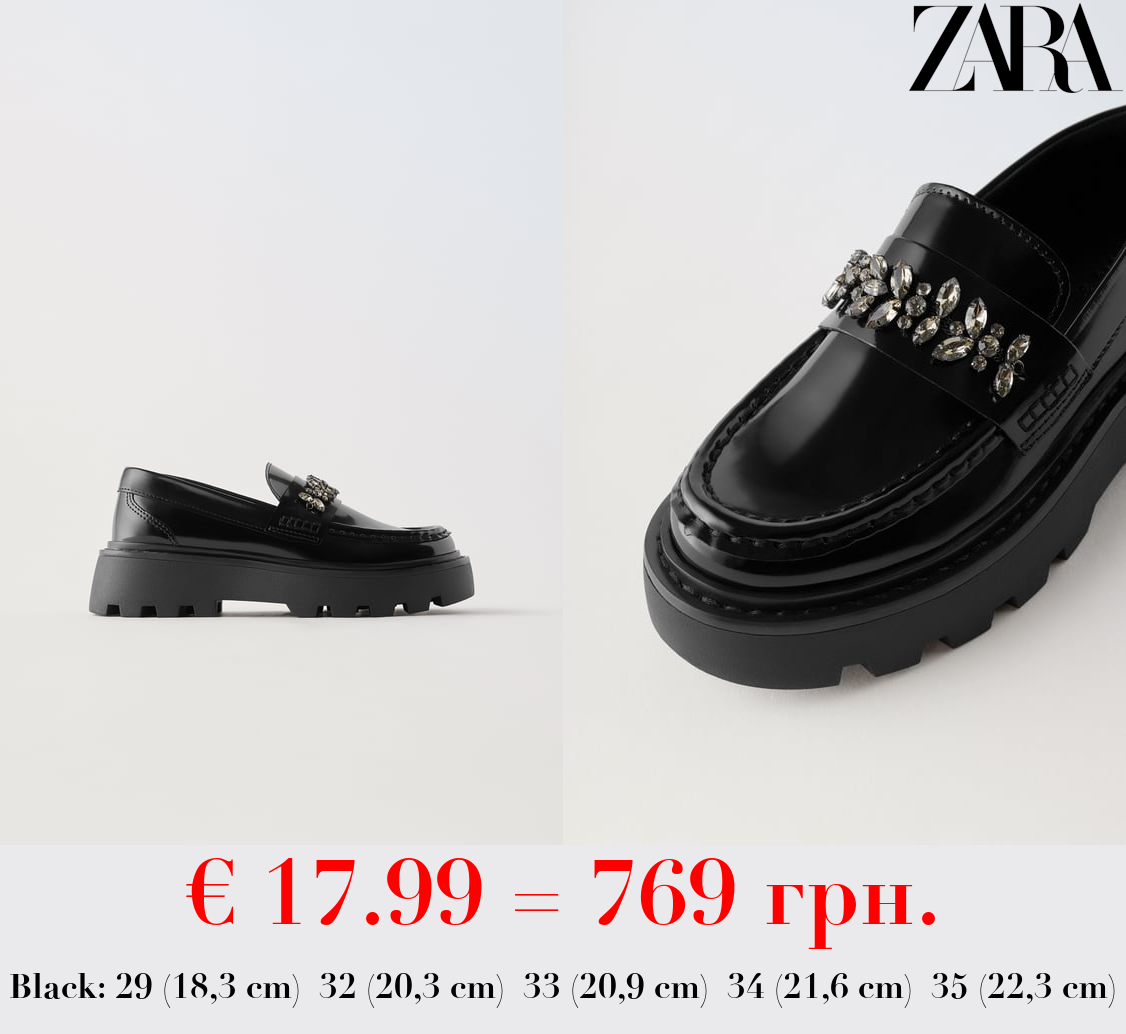 RHINESTONE LOAFERS