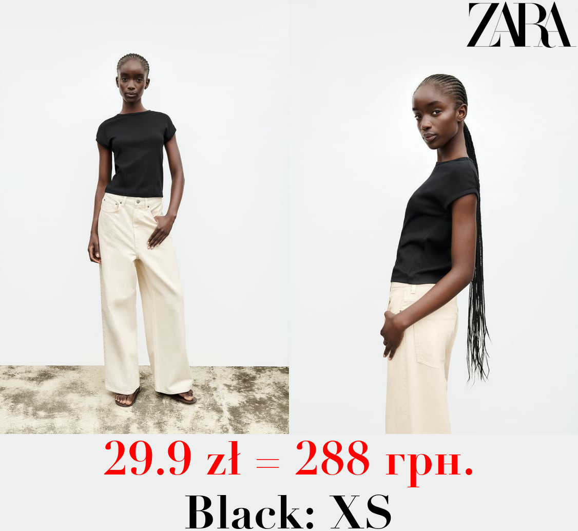 RIBBED COTTON T-SHIRT