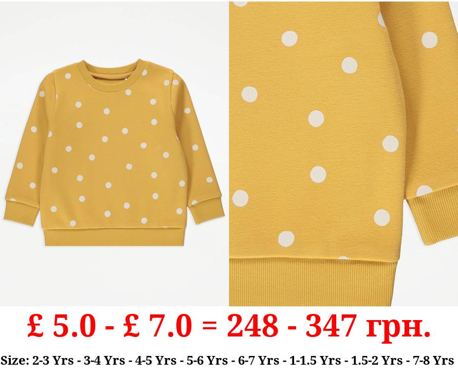 Mustard Spotty Sweatshirt