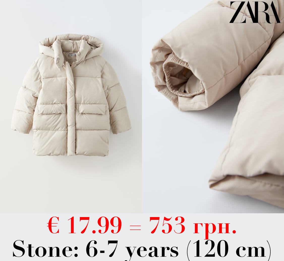 QUILTED COAT WITH FLAPS