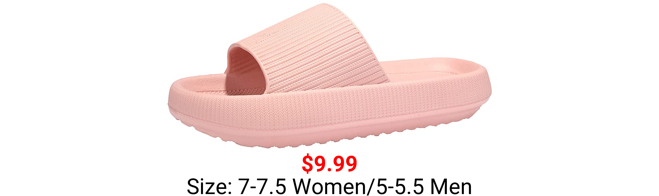 Deevike Slippers for Women and Men Pillow Slides Women Shower Bathroom Sandals Soft Non Slip House Quick Drying Slides