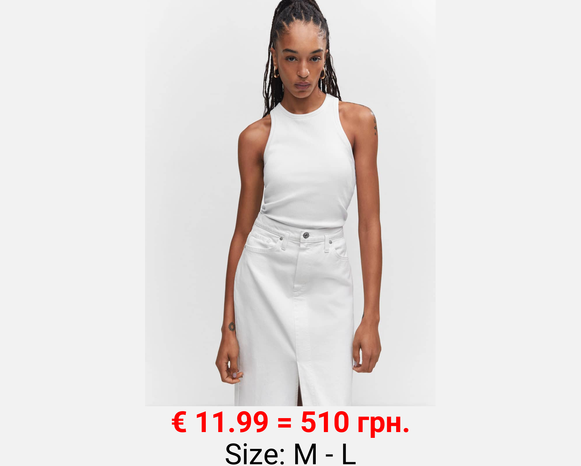 Top halter espalda escotada