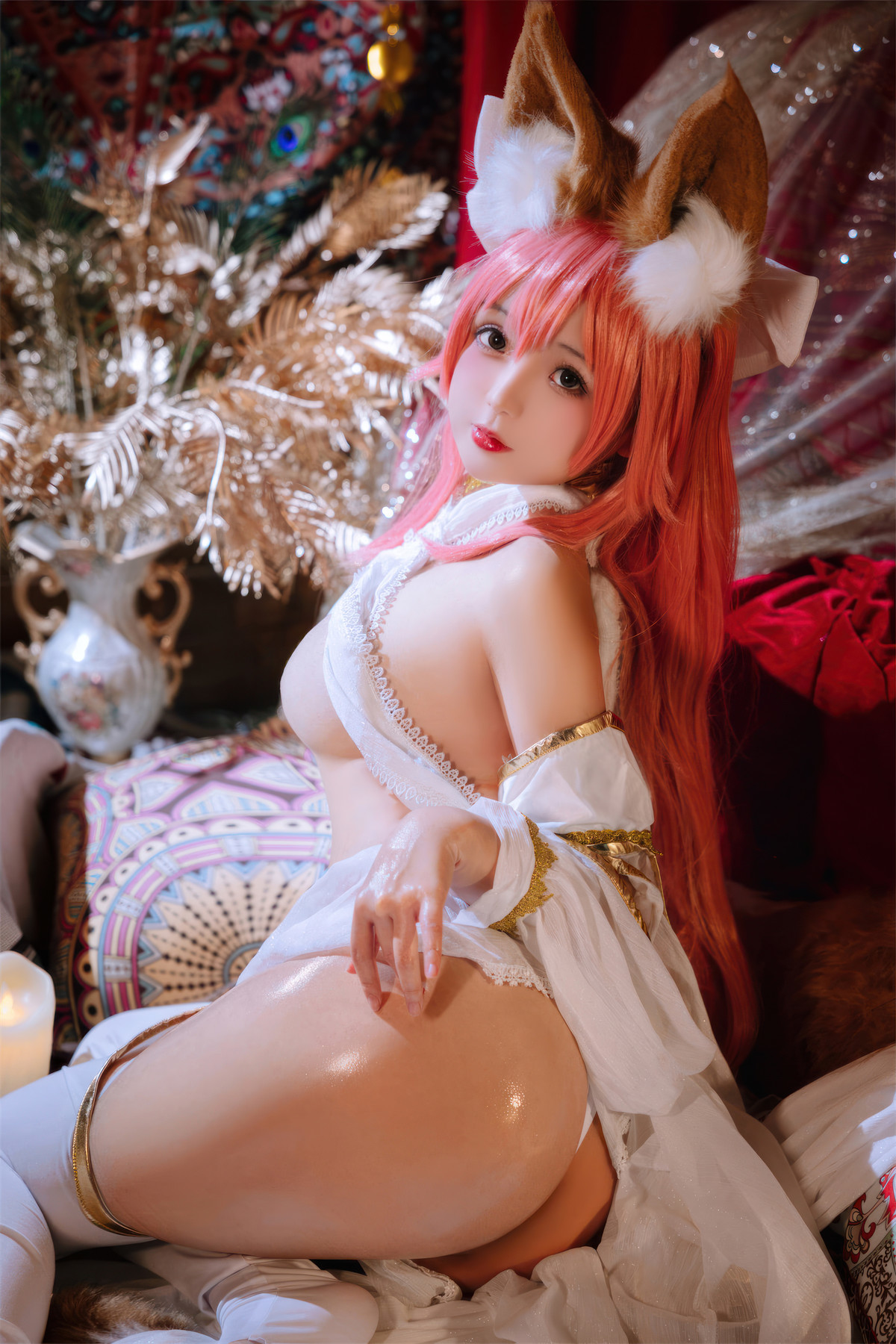 Cosplay Rinaijiao日奈娇 玉藻前舞娘 涂油 Set.01 26