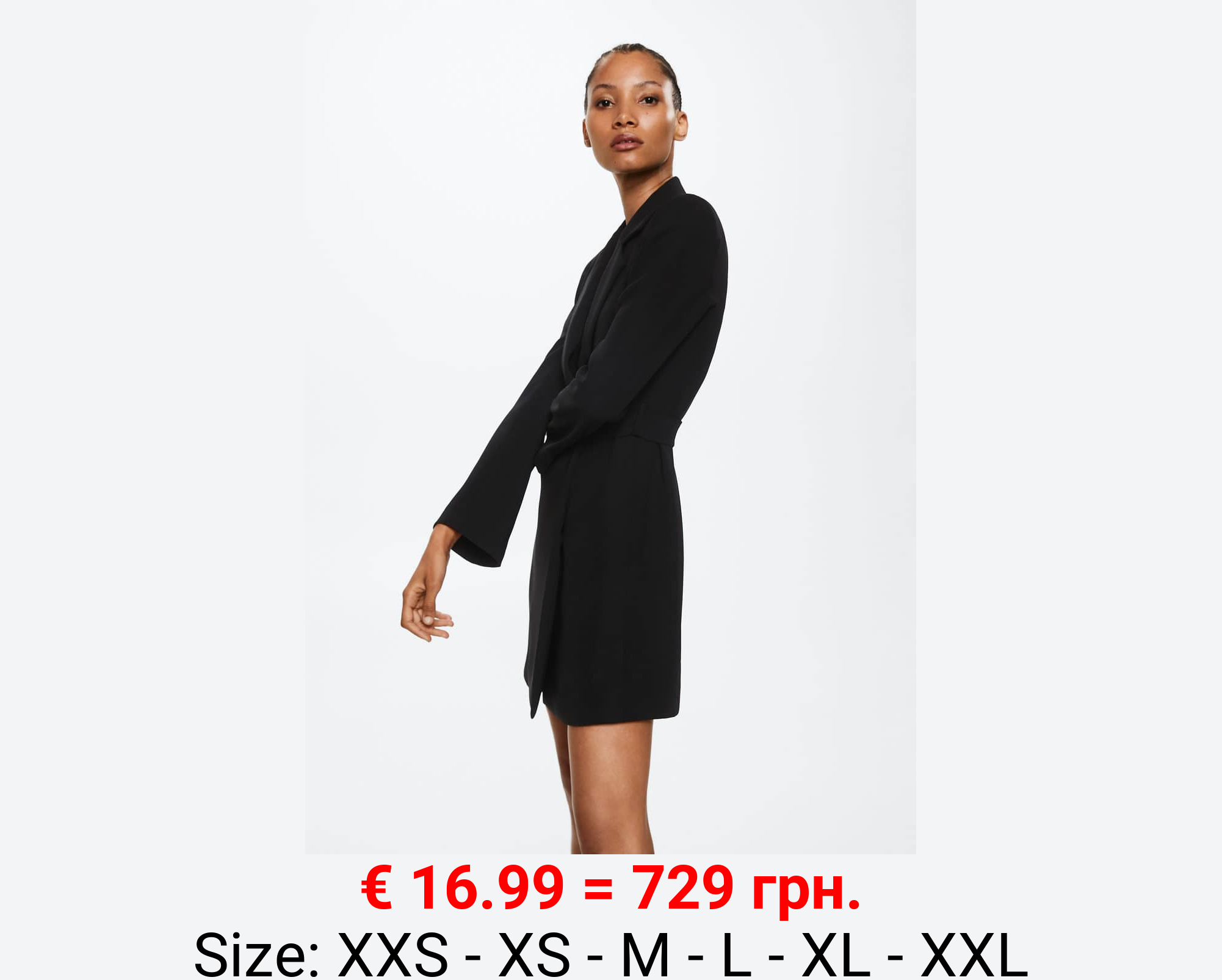 Vestido corto cinturón