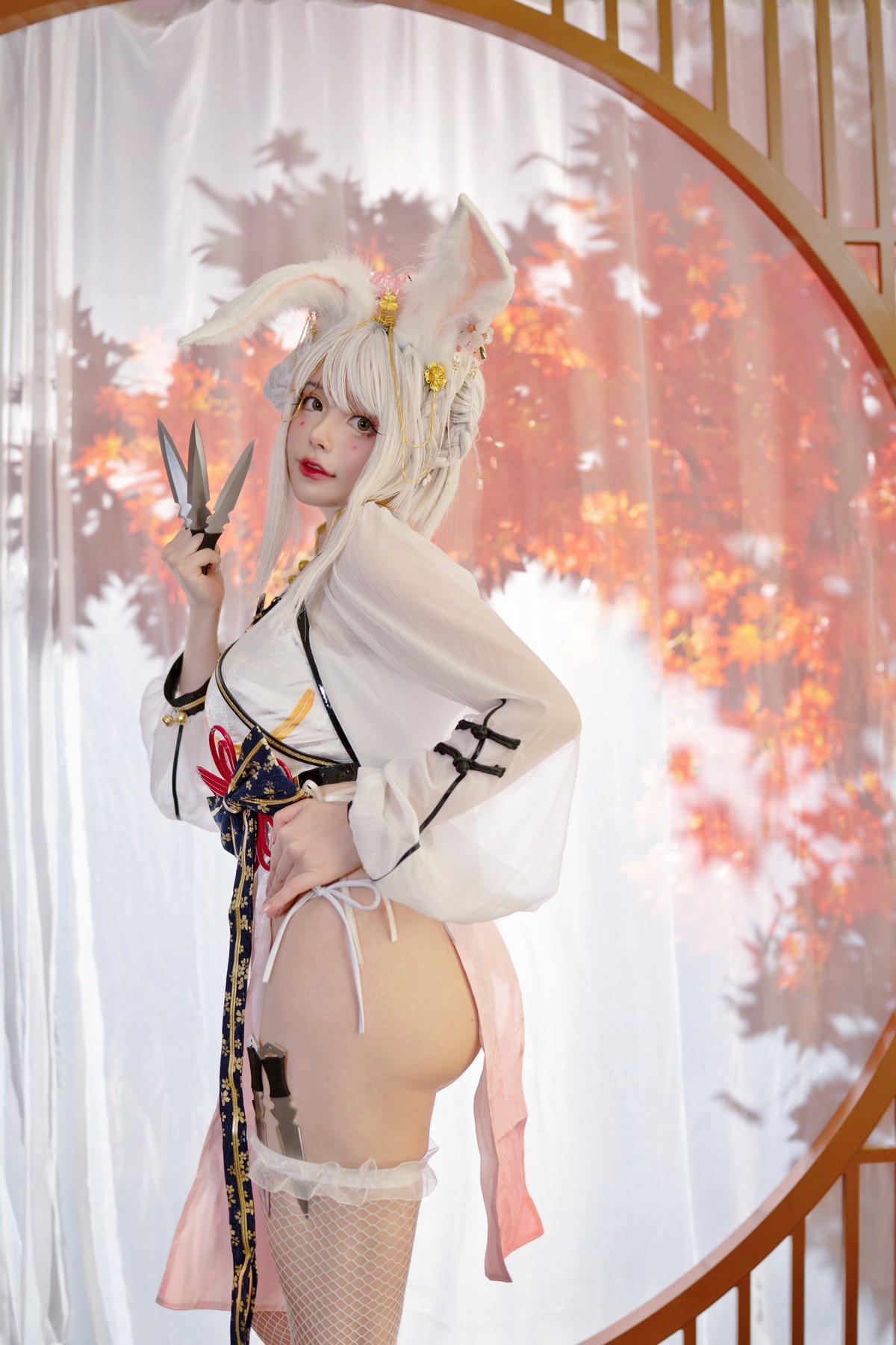 NinJA阿寨寨 Cosplay 肉肉大白兔 12