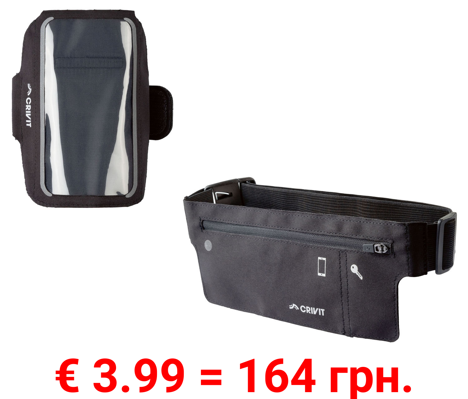 CRIVIT Smartphonearmtasche/Laufgürtel