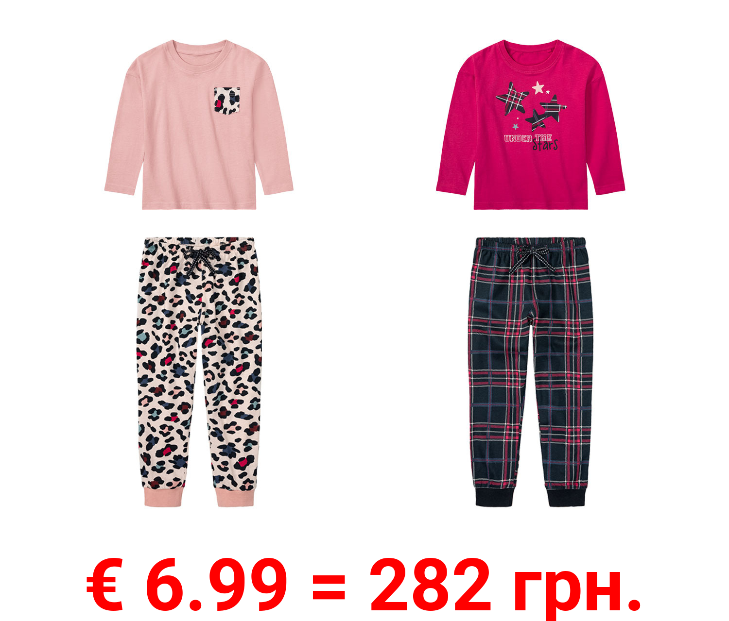 lupilu® Kleinkinder Pyjama aus reiner Baumwolle