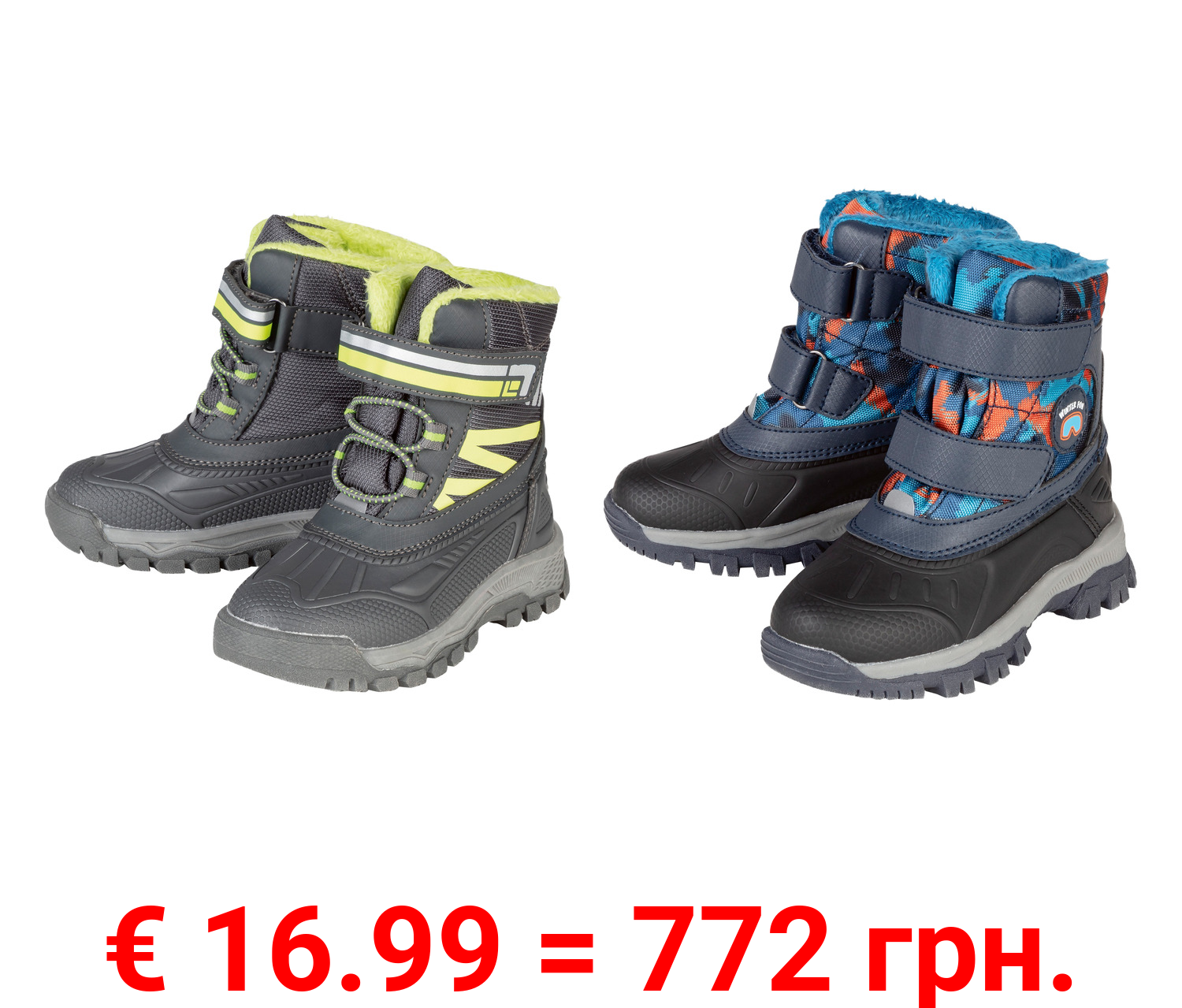 lupilu® Kleinkinder Winterstiefel mit Klettverschluss