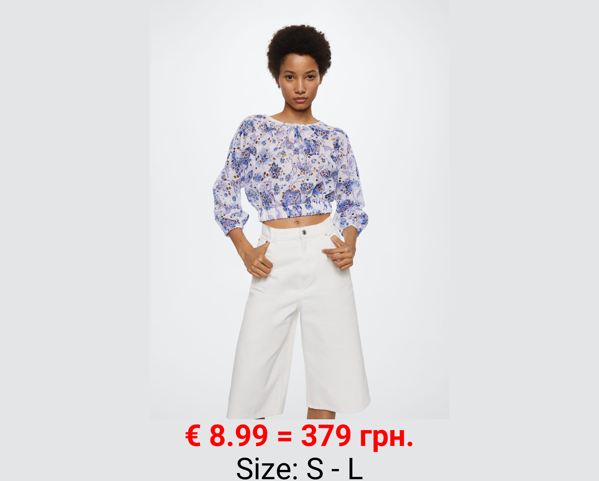 Blusa detalles calados