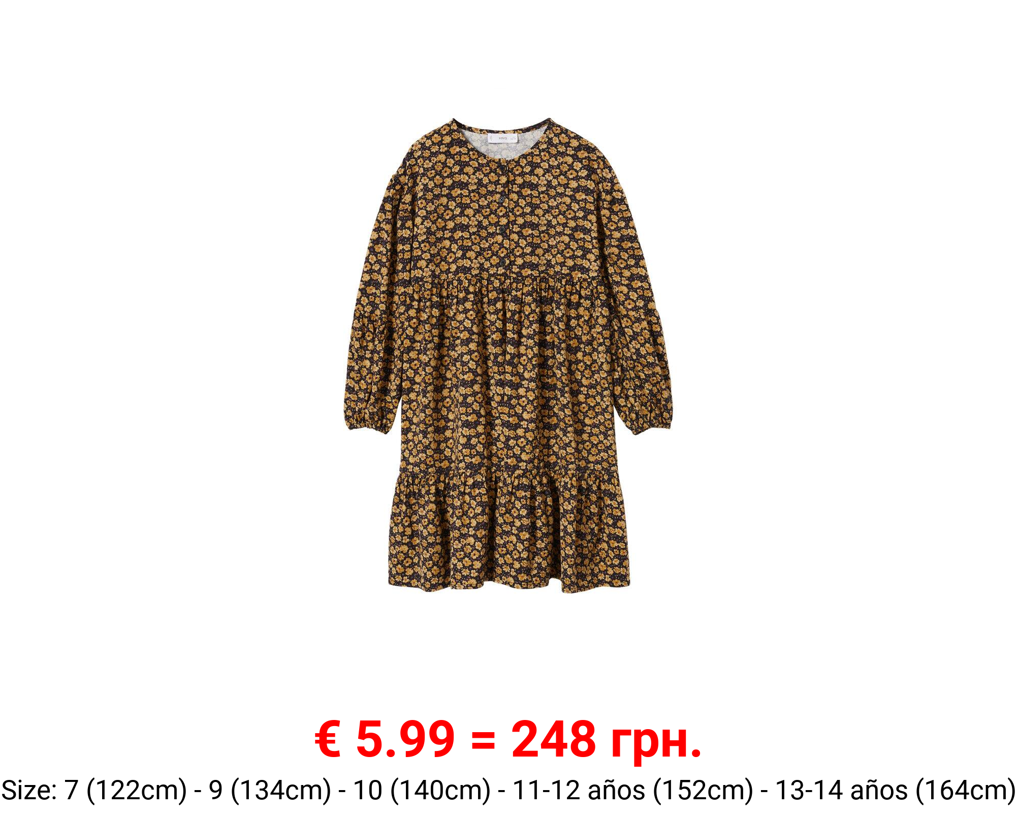 Vestido estampado flores