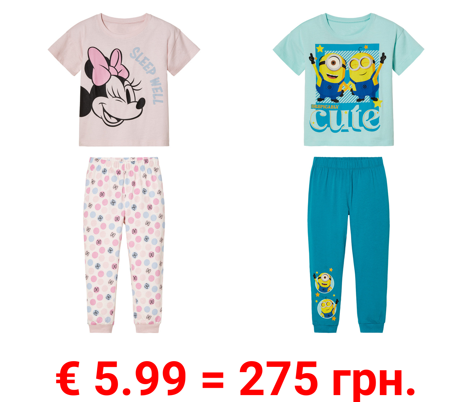 Kleinkinder Pyjama aus reiner Baumwolle