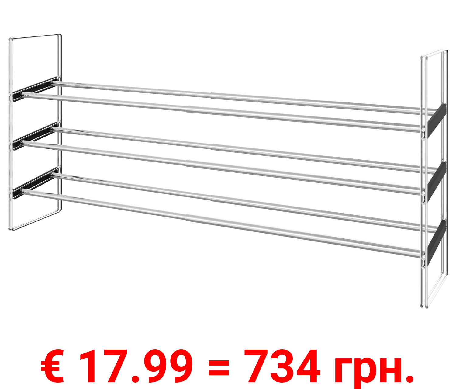 LIVARNO home Schuhregal, ausziehbar, 3 Ablagen