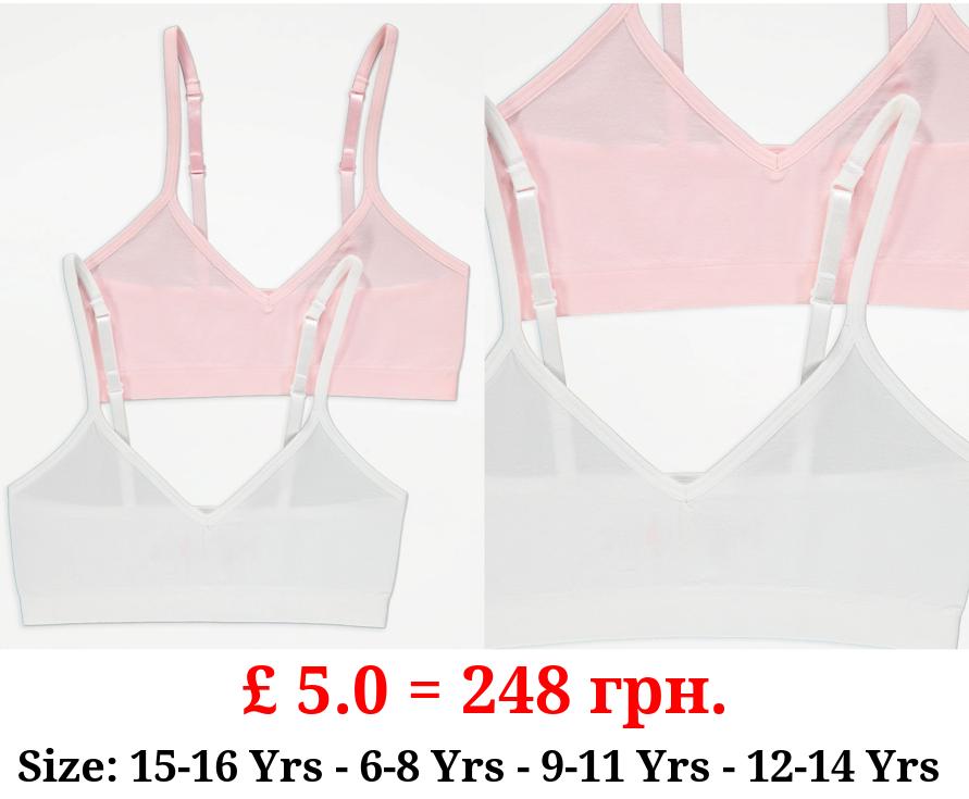 Strappy Seam Free Crop Tops 2 Pack