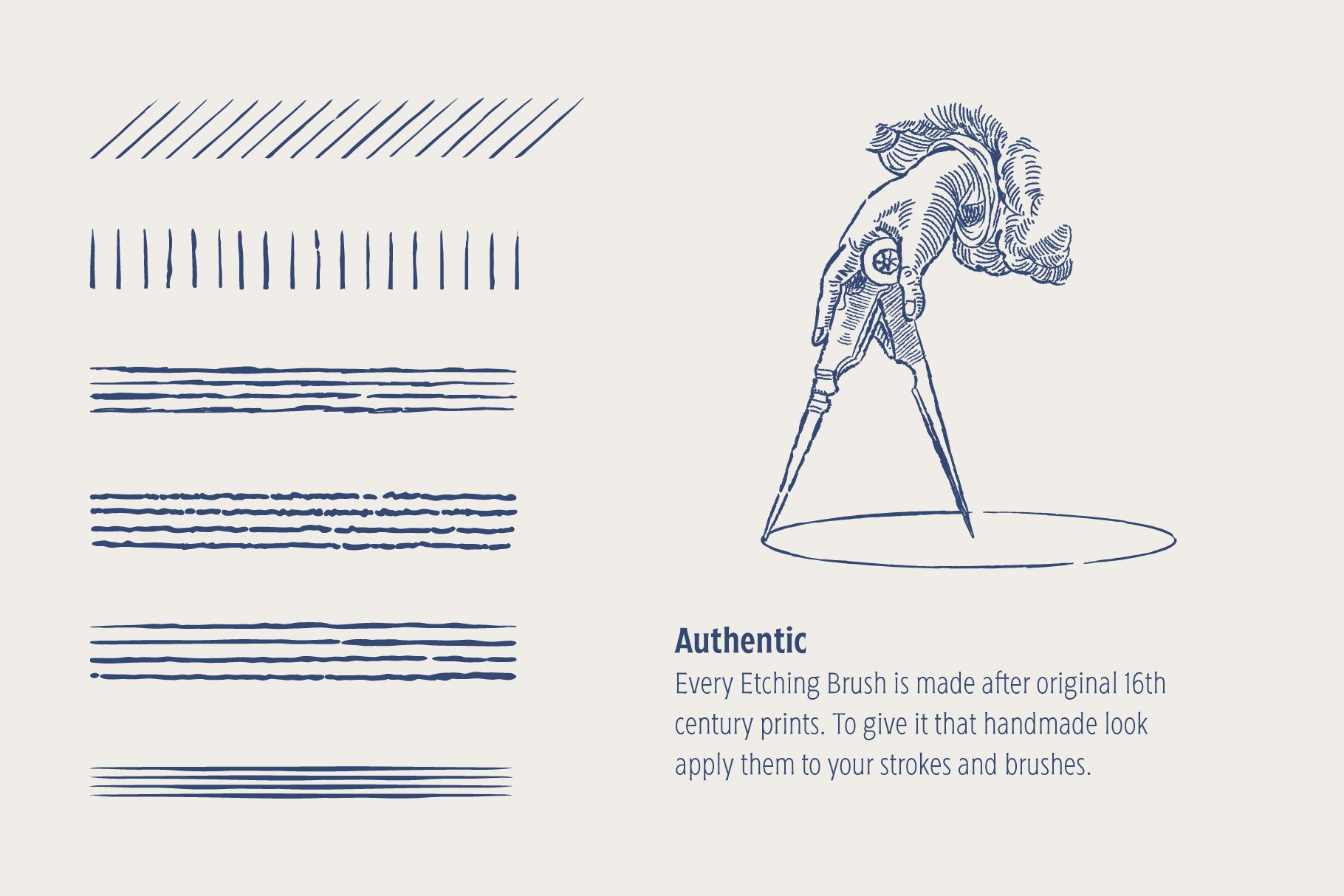 50 Authentic Etching Brushes Telegraph