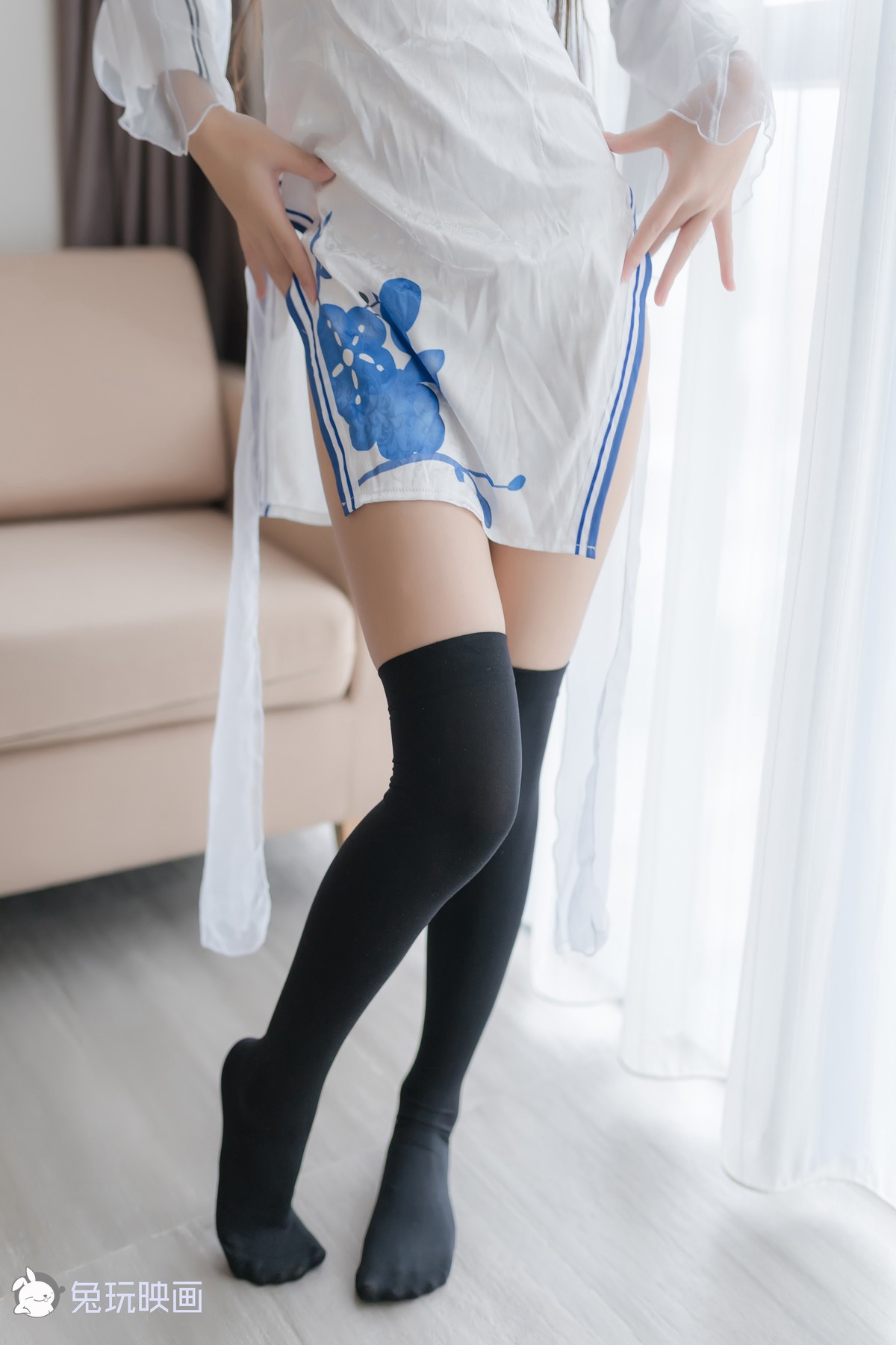 Cosplay 兔玩映画 白色旗袍 2