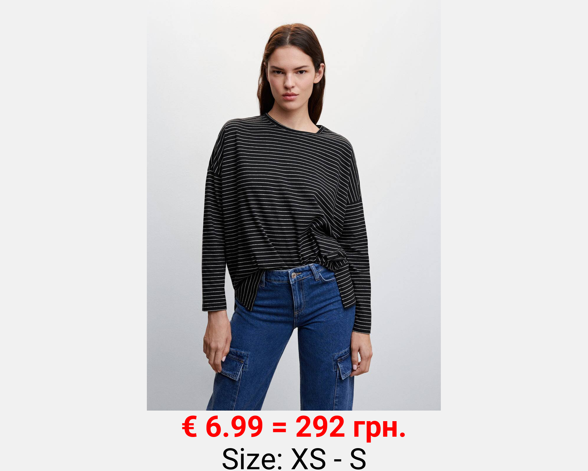 Camiseta manga larga oversize