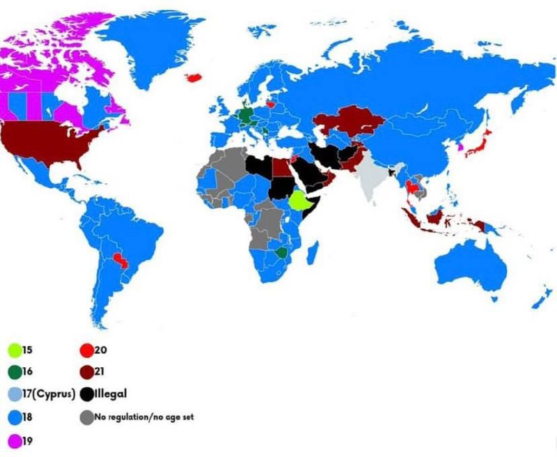 В каких странах разрешена детская