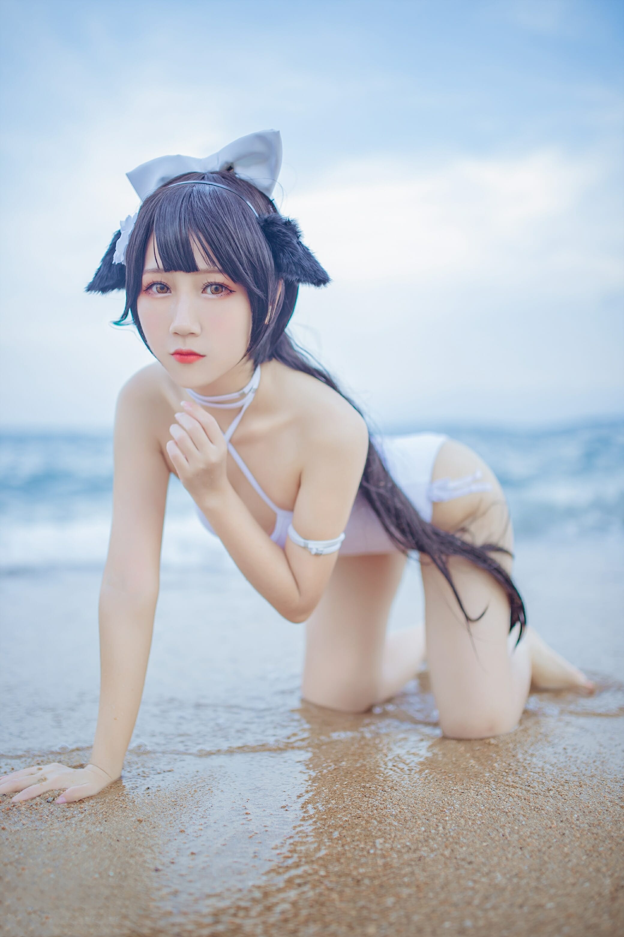 抖娘利世-碧蓝航线高雄 爱宕泳装[41P] 28
