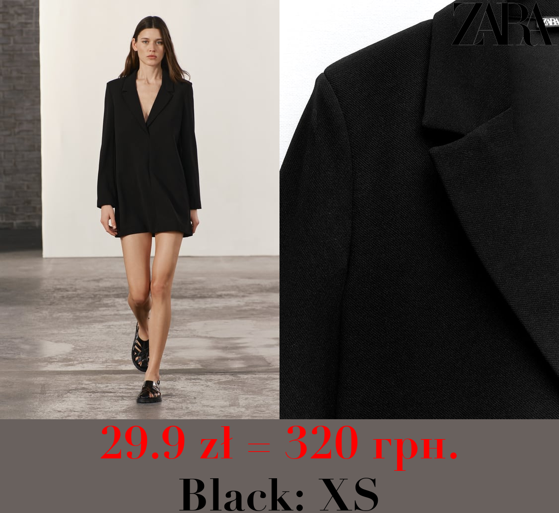 FLOWING DRESS WITH LAPEL COLLAR