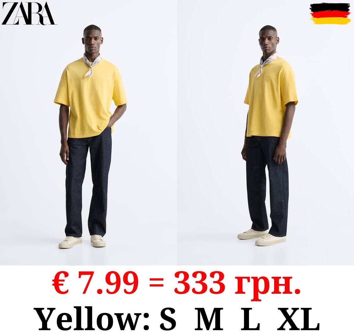 T-SHIRT WITH EMBROIDERED SLOGAN