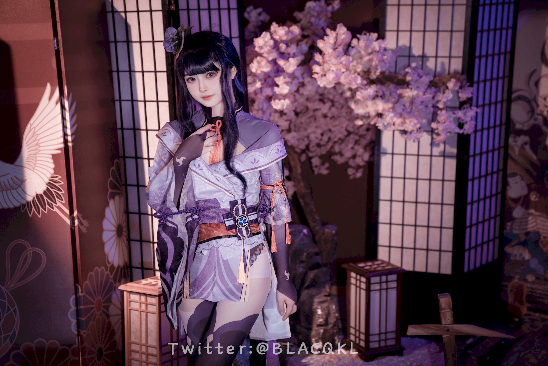 Cosplay 白莉愛吃巧克力 雷電將軍 22