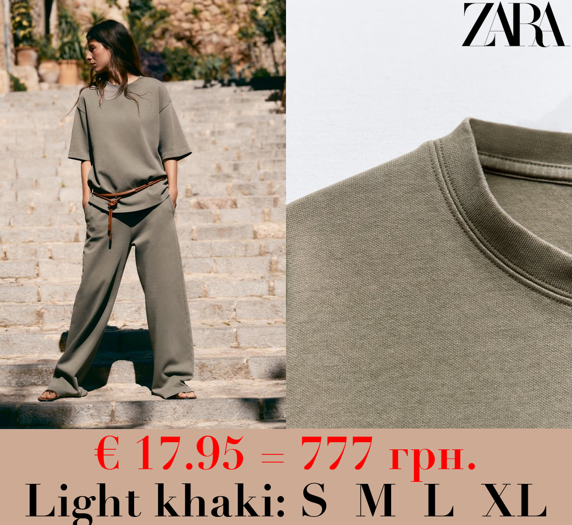 WASHED INTERLOCK T-SHIRT