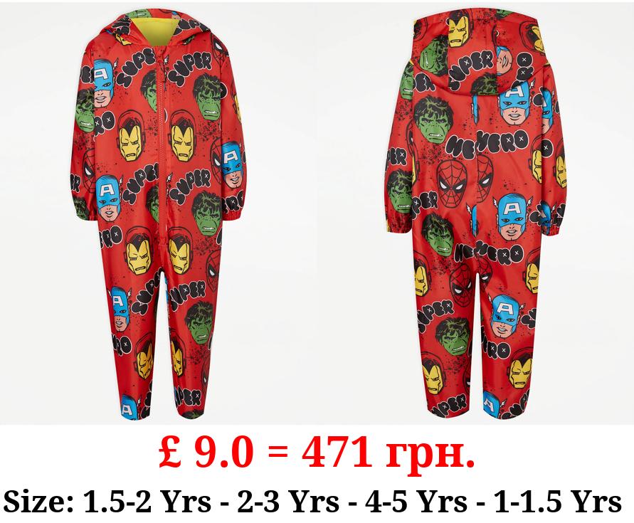 Marvel Superhero Red Lightweight Puddle Suit