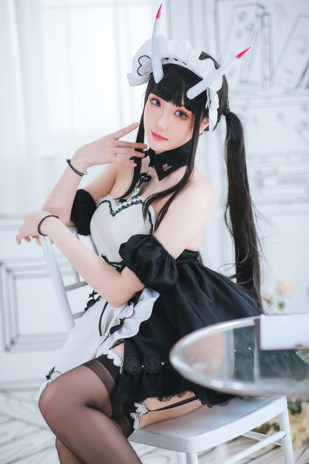 Cosplay 瓜希酱 能代女仆 7