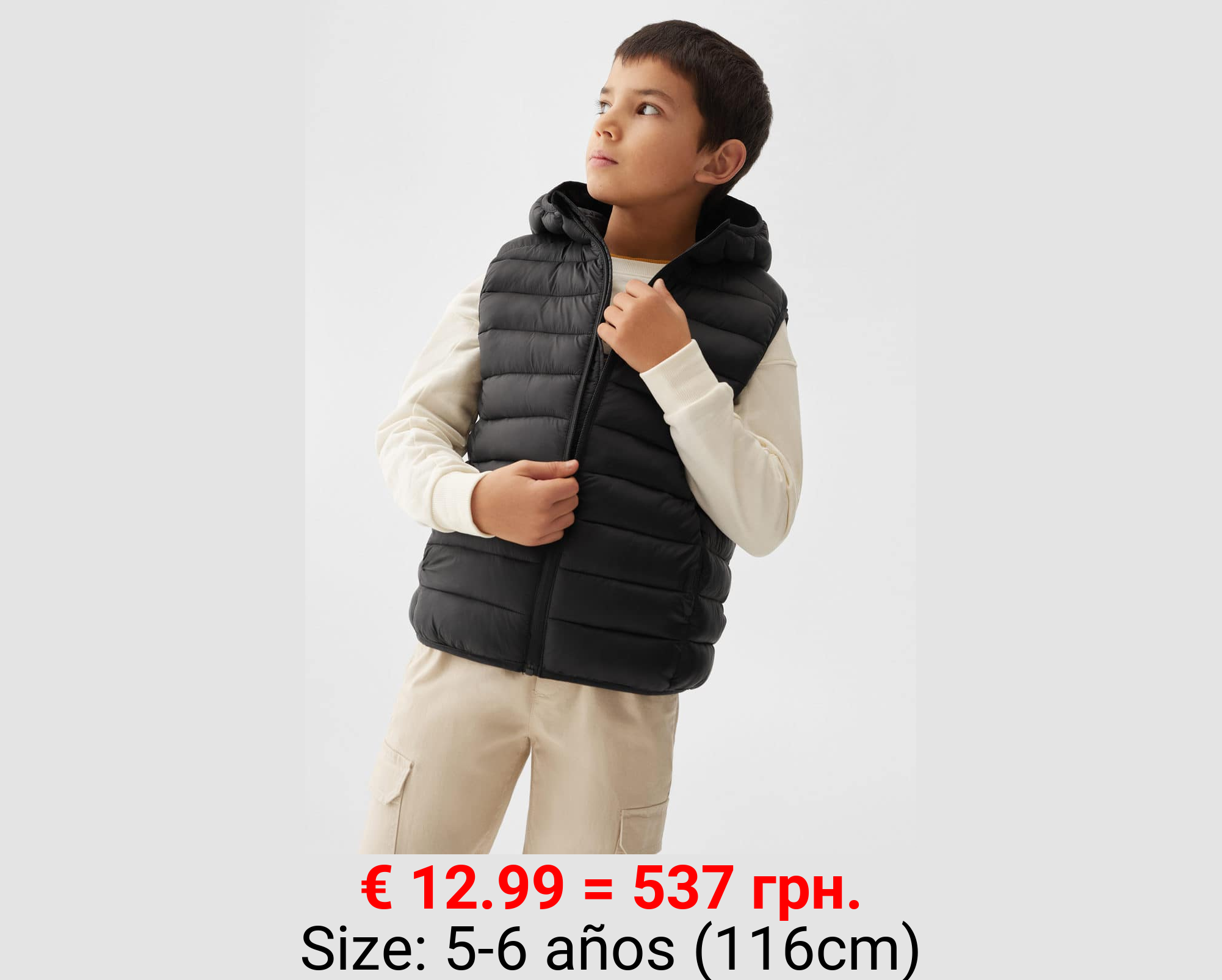 Chaleco acolchado capucha