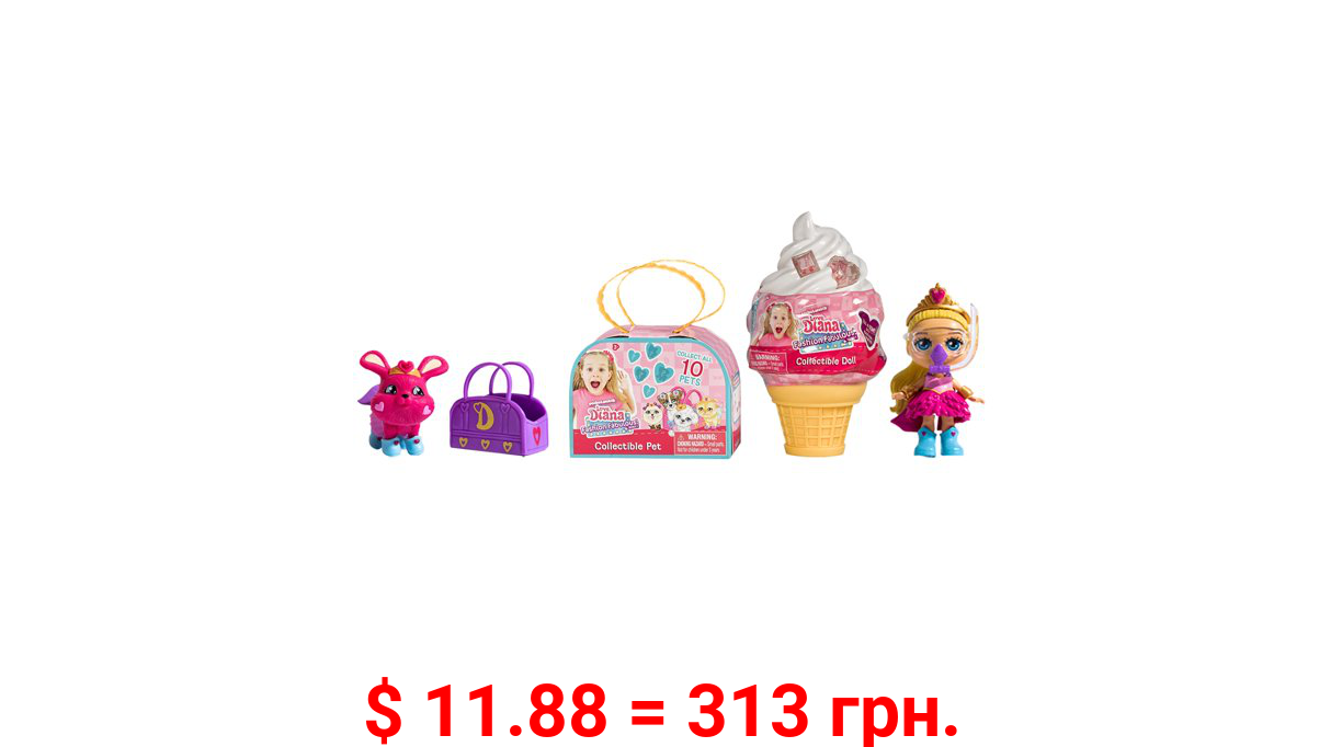 Love, Diana Fashion Fabulous, 3.5 inch Doll And Pets Bundle Figurines, Children Ages 3+