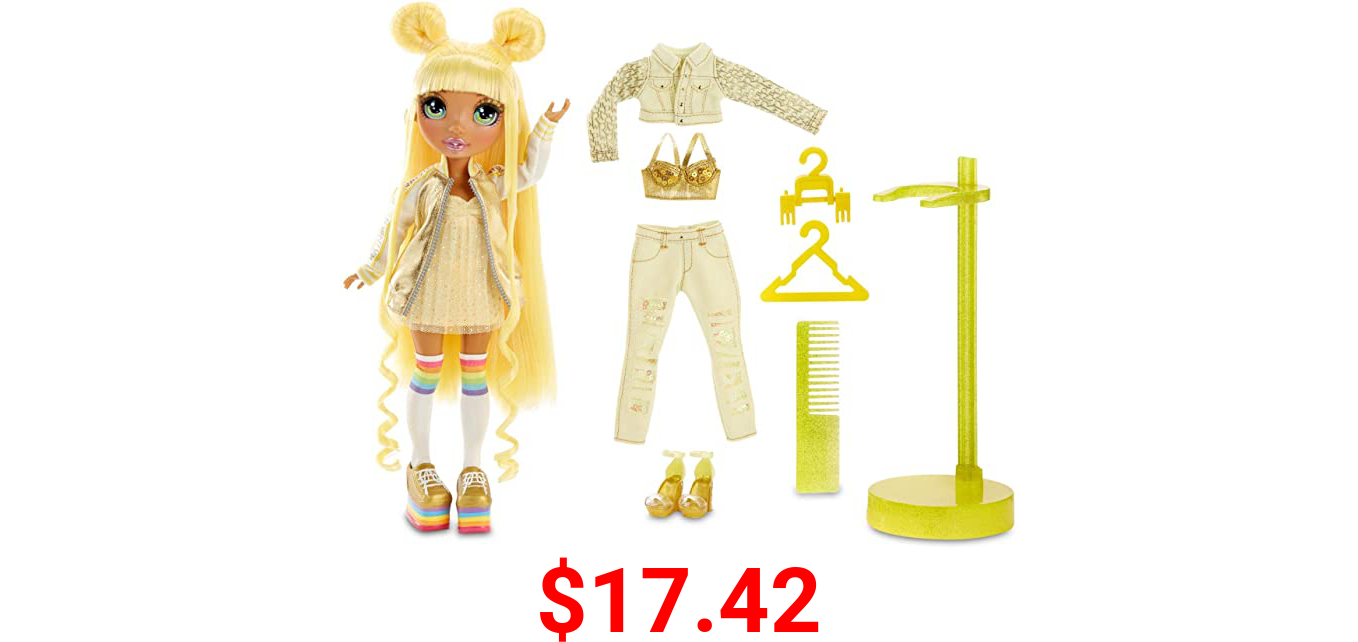 Rainbow High Rainbow Surprise Sunny Madison - Yellow Clothes Fashion Doll with 2 Complete Mix & Match Outfits and Accessories, Toys for Kids 6 to 12 Years Old