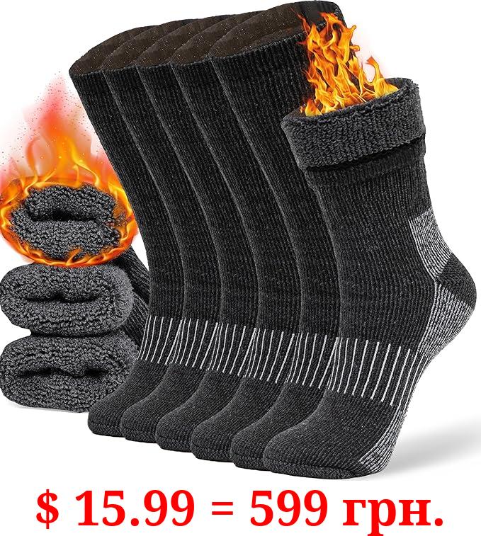 Merino Wool Socks Casual Warm Socks for Winter Cozy Boot Socks for Men & Women